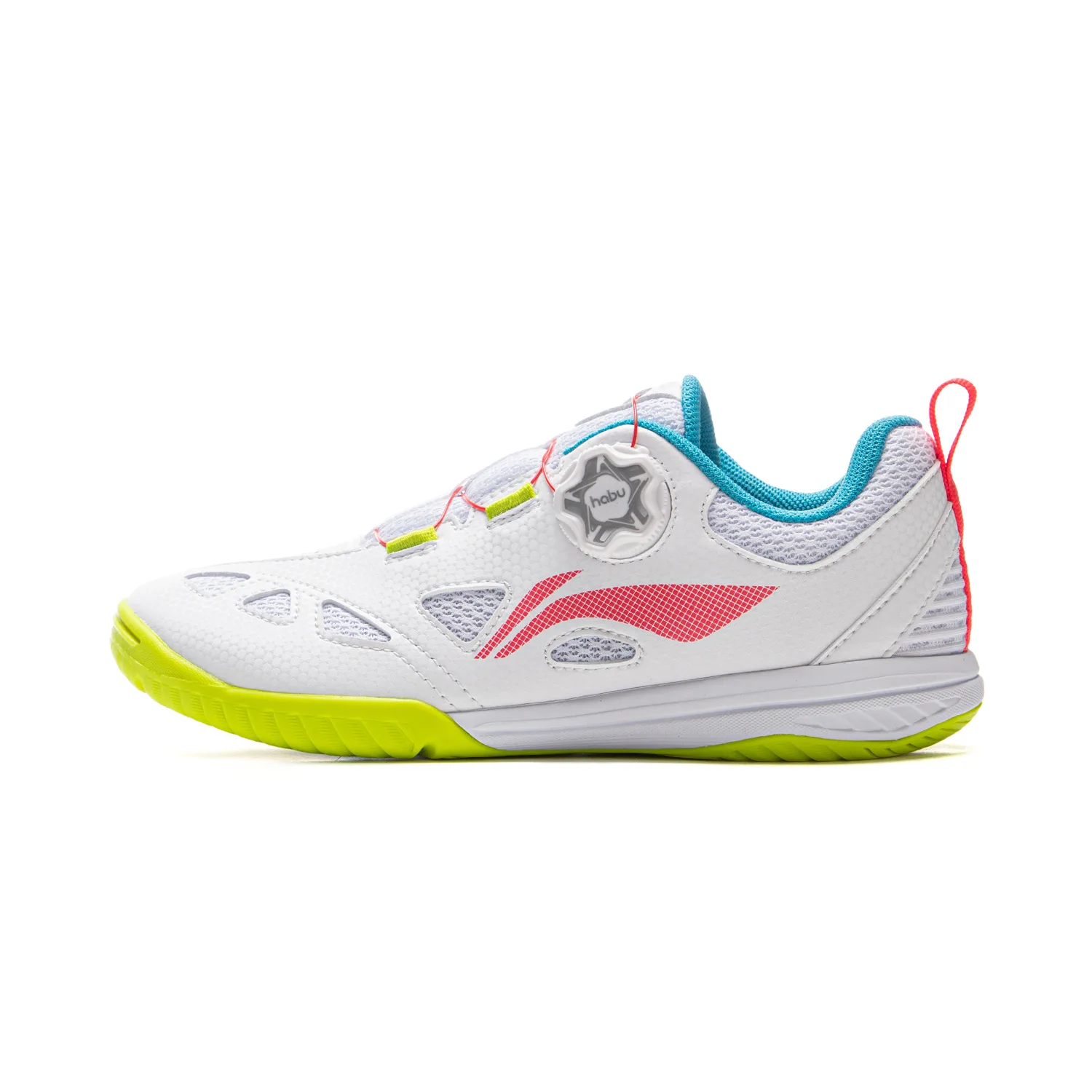 Детские кроссовки для тренировок Li-Ning Table Tennis Collection Low top белый/неоново-красный