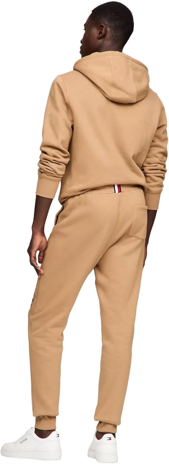 Мужские спортивные брюки с логотипом и карманами TOMMY HILFIGER, размер M, цвет P Navy, Pinecone Tan — фото 4