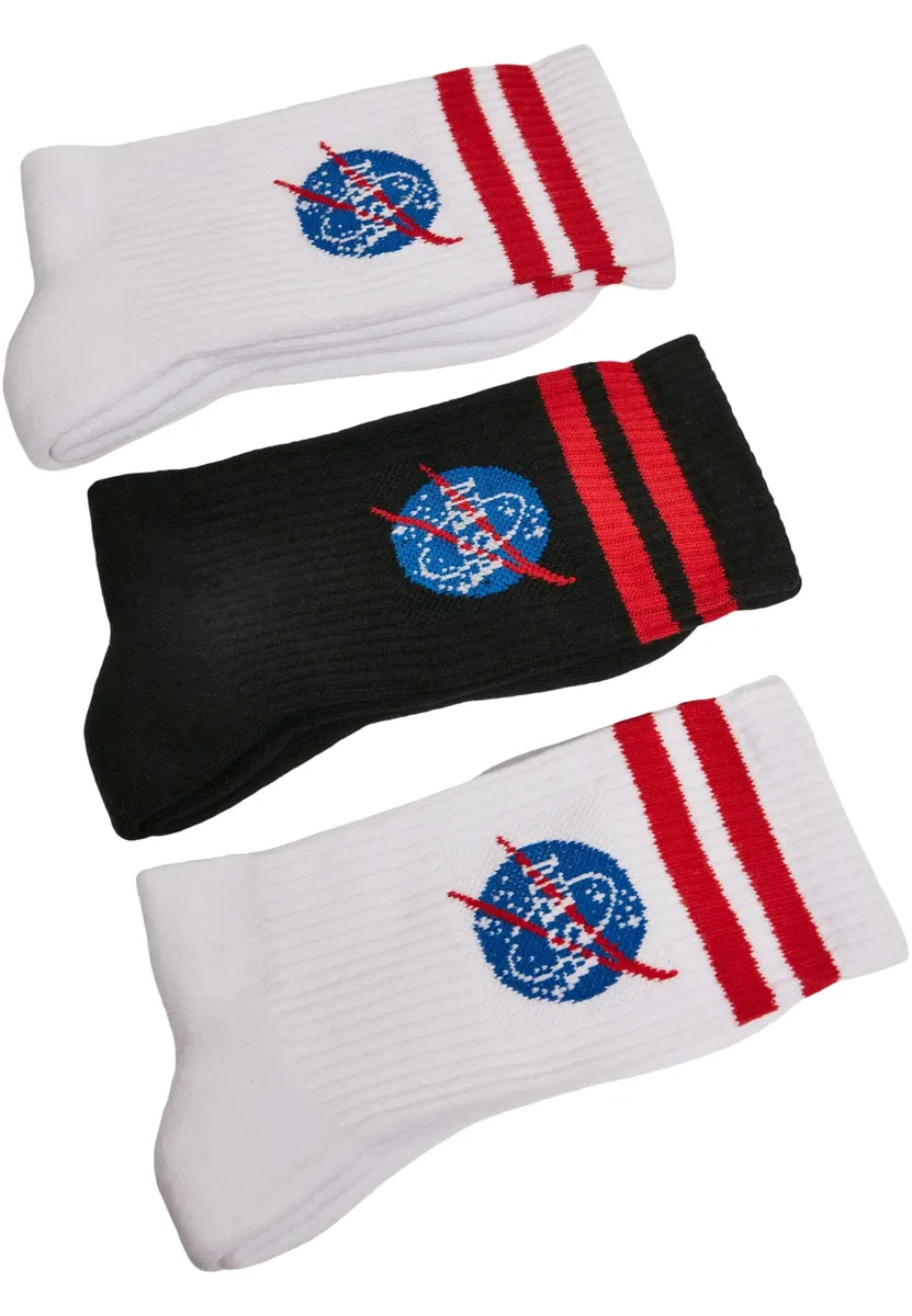 

Базовые носки MisterTee "MisterTee Unisex NASA Insignia Socks, 3 шт." (1 пара), белый