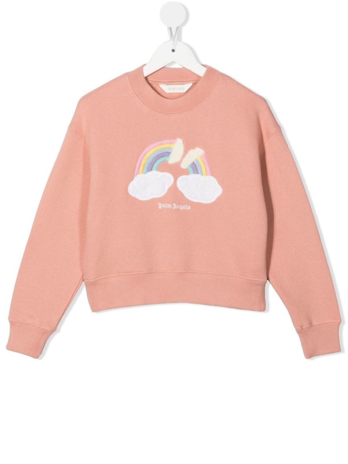 

Palm Angels Kids джемпер с принтом, розовый