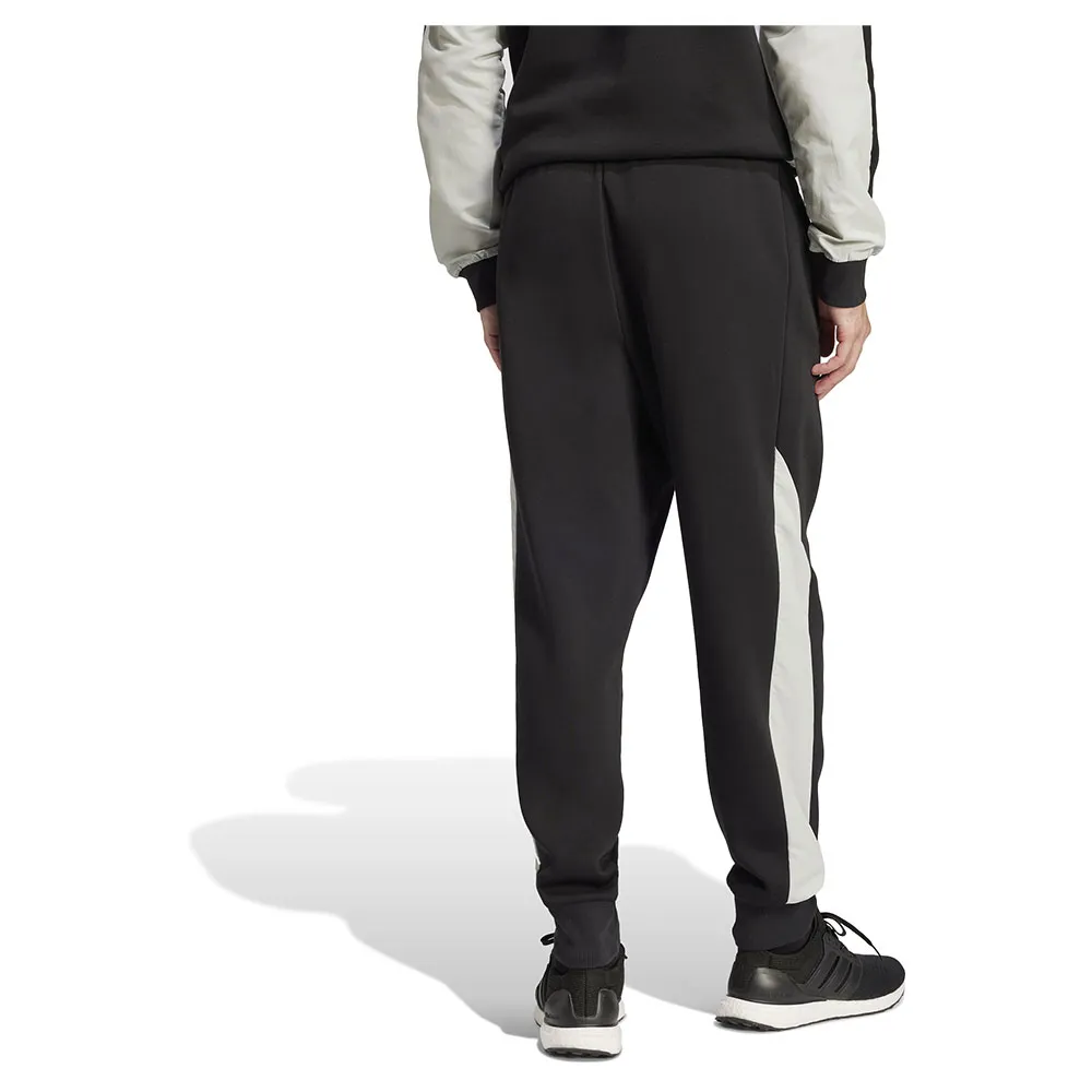 Брюки adidas Seasonal Essentials Colorblock, черный — фото 2