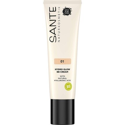 

SANTE Naturkosmetik Hydro Glow BB Cream 01 Light Medium с гилауроном и органическими экстрактами 30 мл