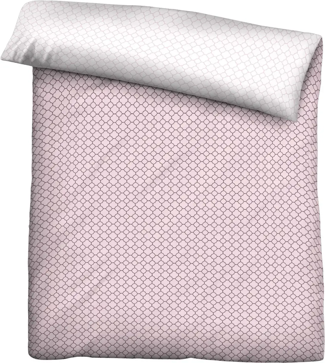 

Двусторонний пододеяльник Biberna "Mix & Match 135х200 см, розовый
