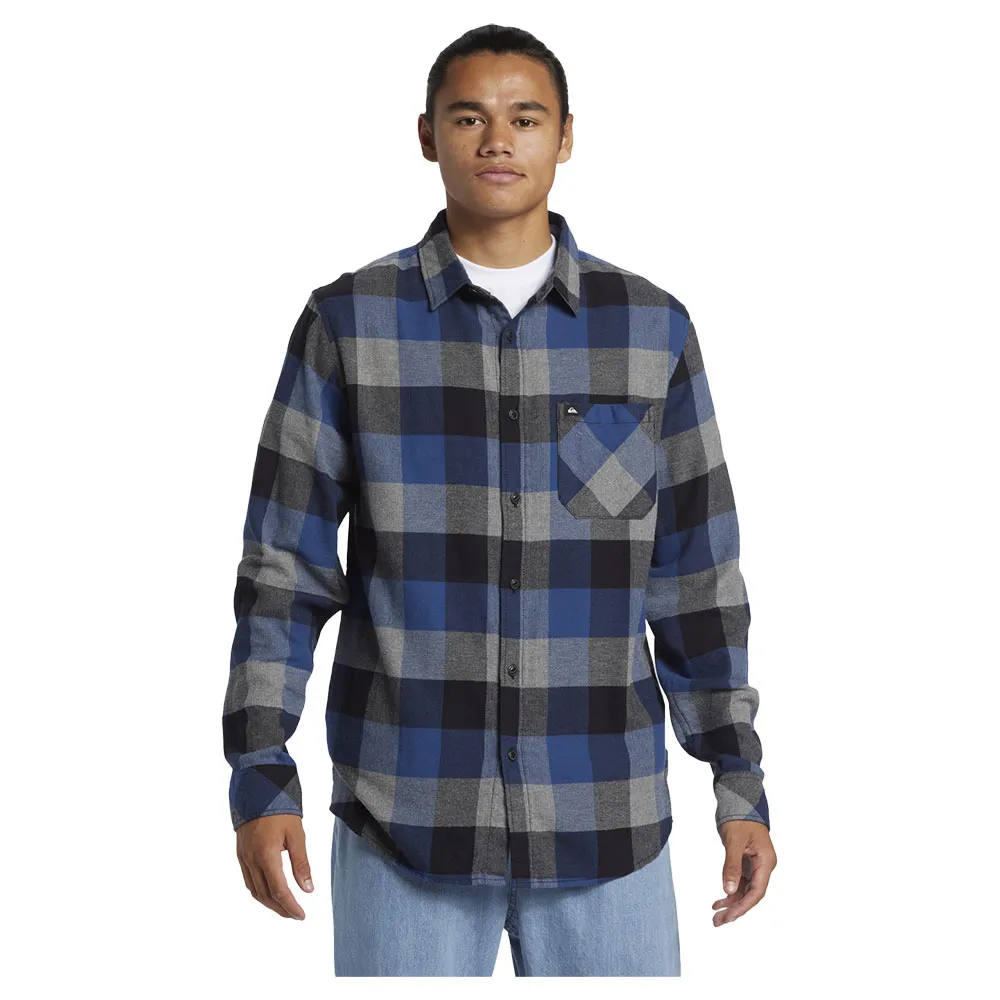 

Рубашка Quiksilver Classic Flanss, серый/синий