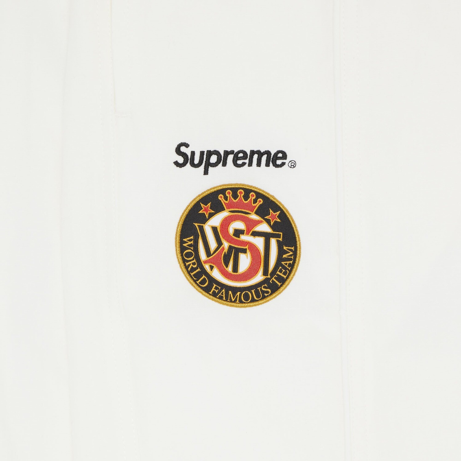 Спортивные брюки из хлопка с рипстопом Supreme x Umbro, цвет Белый — фото 3