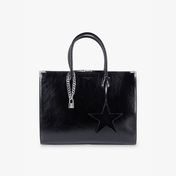 

Сумка-Тоут из кожи Ming xl The Kooples, черный