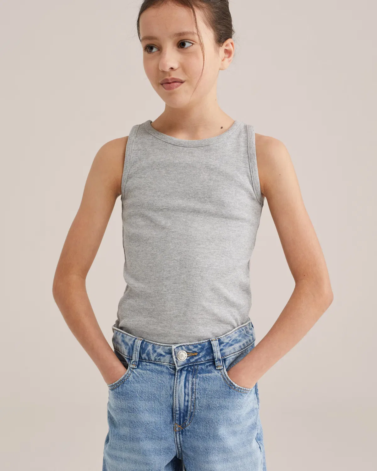 Футболка We Fashion, Light Grey — фото 3