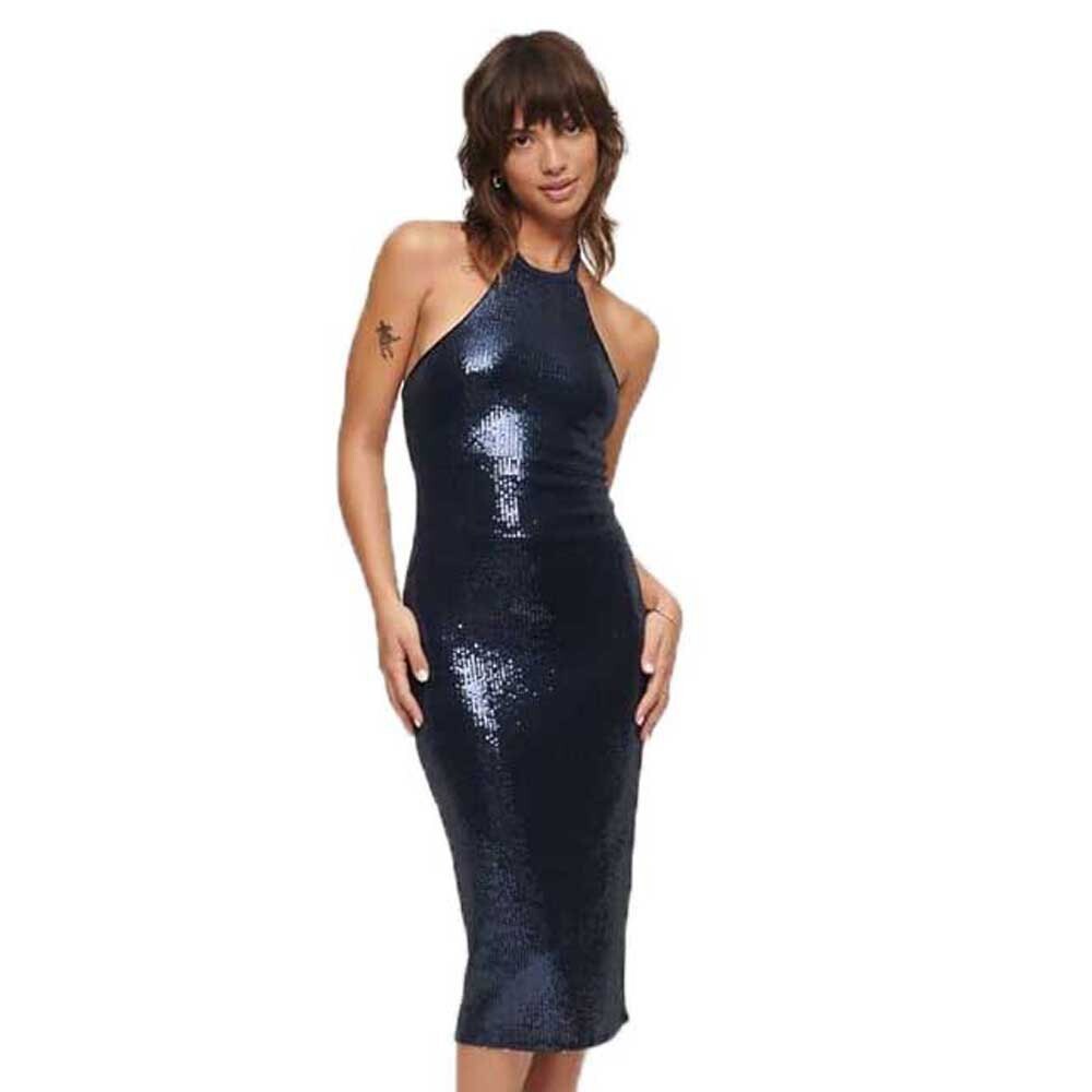 

Платье Superdry Sequin T Back, синий