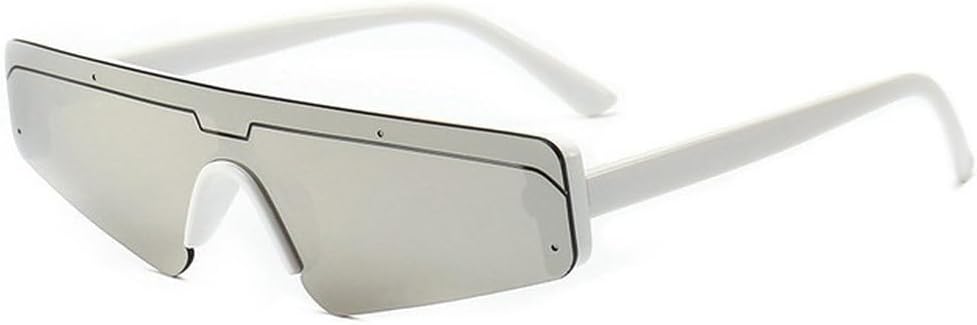 

Солнцезащитные очки LVTFCO в ретро-стиле, маленькая оправа, модные женские солнцезащитные очки с козырьком, мужские пляжные зеркальные очки с защитой от УФ-излучения UV400, Silver