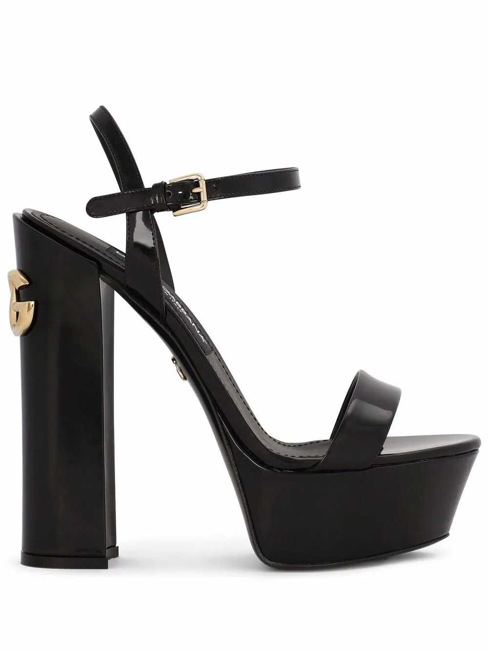 Босоножки Keira 145 на платформе DOLCE & GABBANA, черный