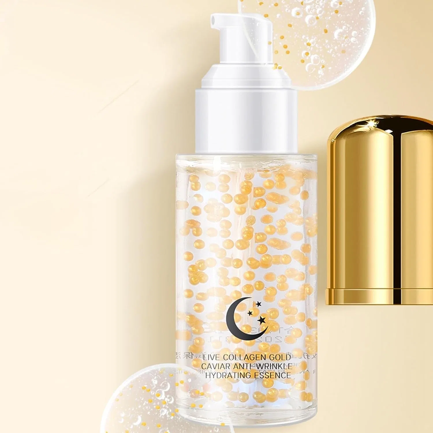 Увлажняющая маска-лосьон Live Collagen Gold с коллагеном и платиновыми микрокапсулами, 40 мл Generic — фото 3