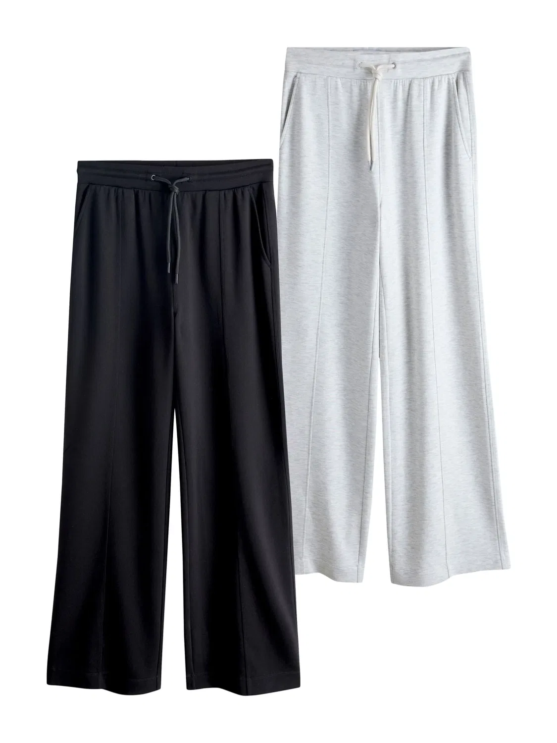 Брюки с широкими штанинами Next, Light Grey/Black