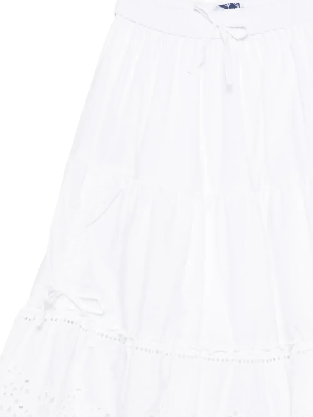 Ярусная юбка с люверсами Ermanno Scervino Junior, белый — фото 3