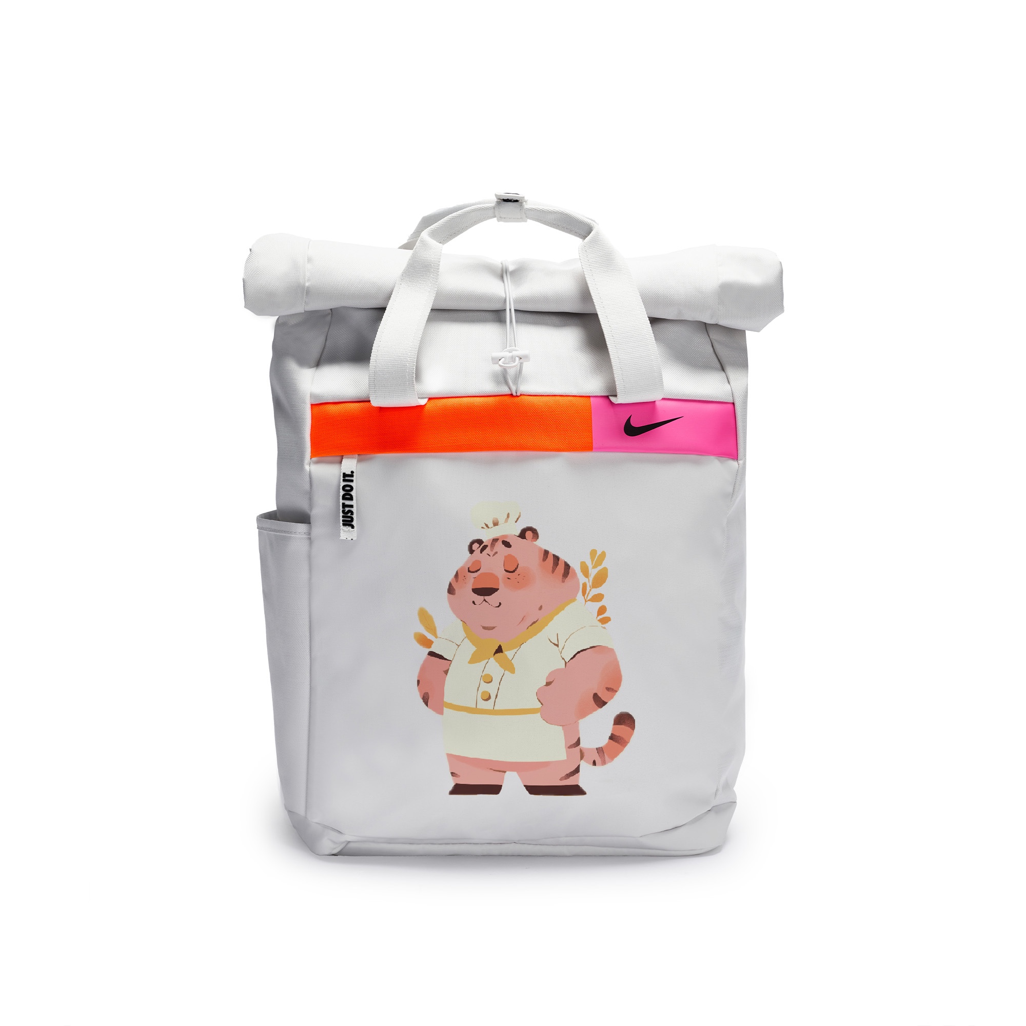 

Nike Полиэстеровый граффити рюкзак повседневный унисекс светло-серебристый серый, Takeshi Goda