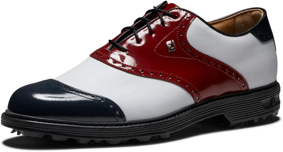 Мужские гольф-туфли FootJoy Premiere Series-Wilcox прошлых сезонов, красный/белый/синий — фото 4