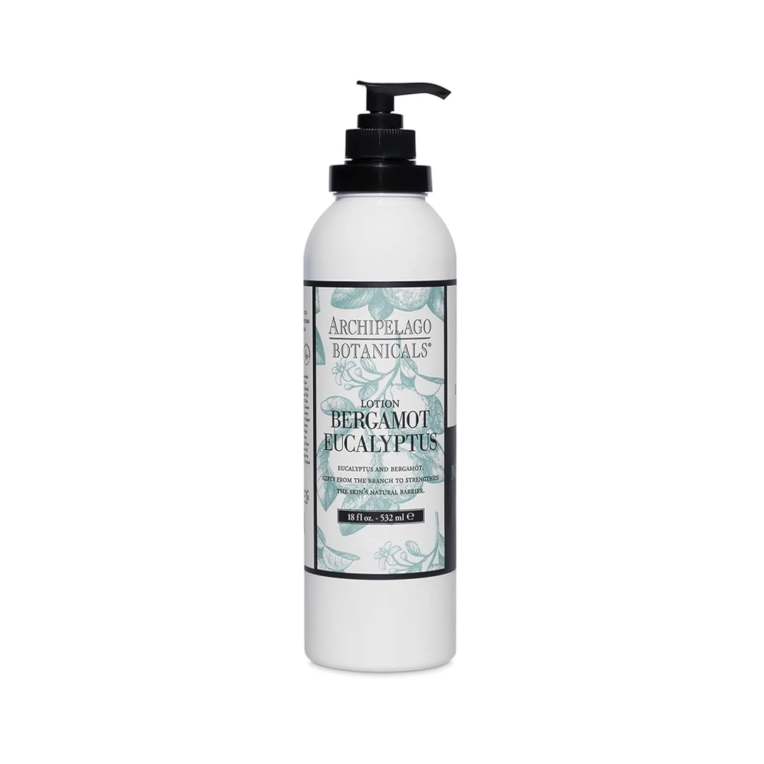 Archipelago Botanicals Bergamot Eucalyptus лосьон, увлажняющий лосьон для обновленной и гладкой кожи, ароматизированный лосьон для тела без парабенов, фталатов и ГМО (510 г) 510.30 г (1 шт.)