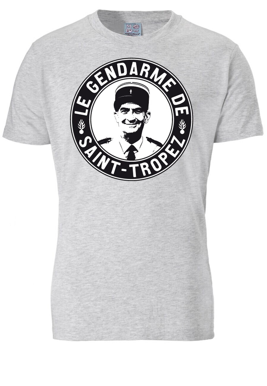 

Классическая футболка LOGOSHIRT Shirt Le Gendarme de Saint-Tropez, серый