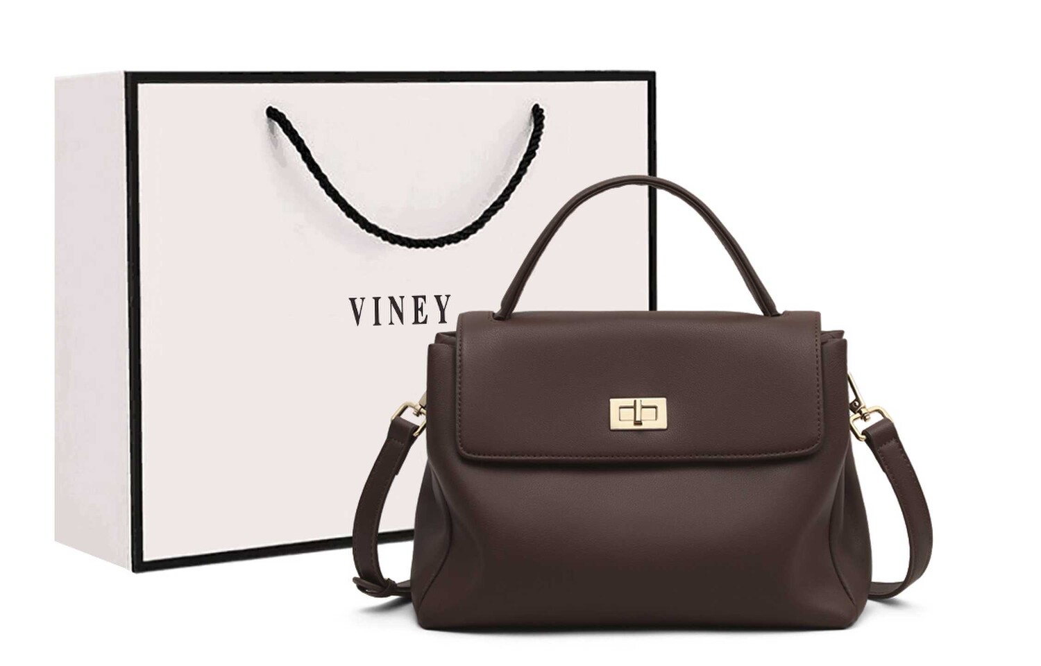 

Женская сумка через плечо Viney, Складная подарочная коробка Chocolate++