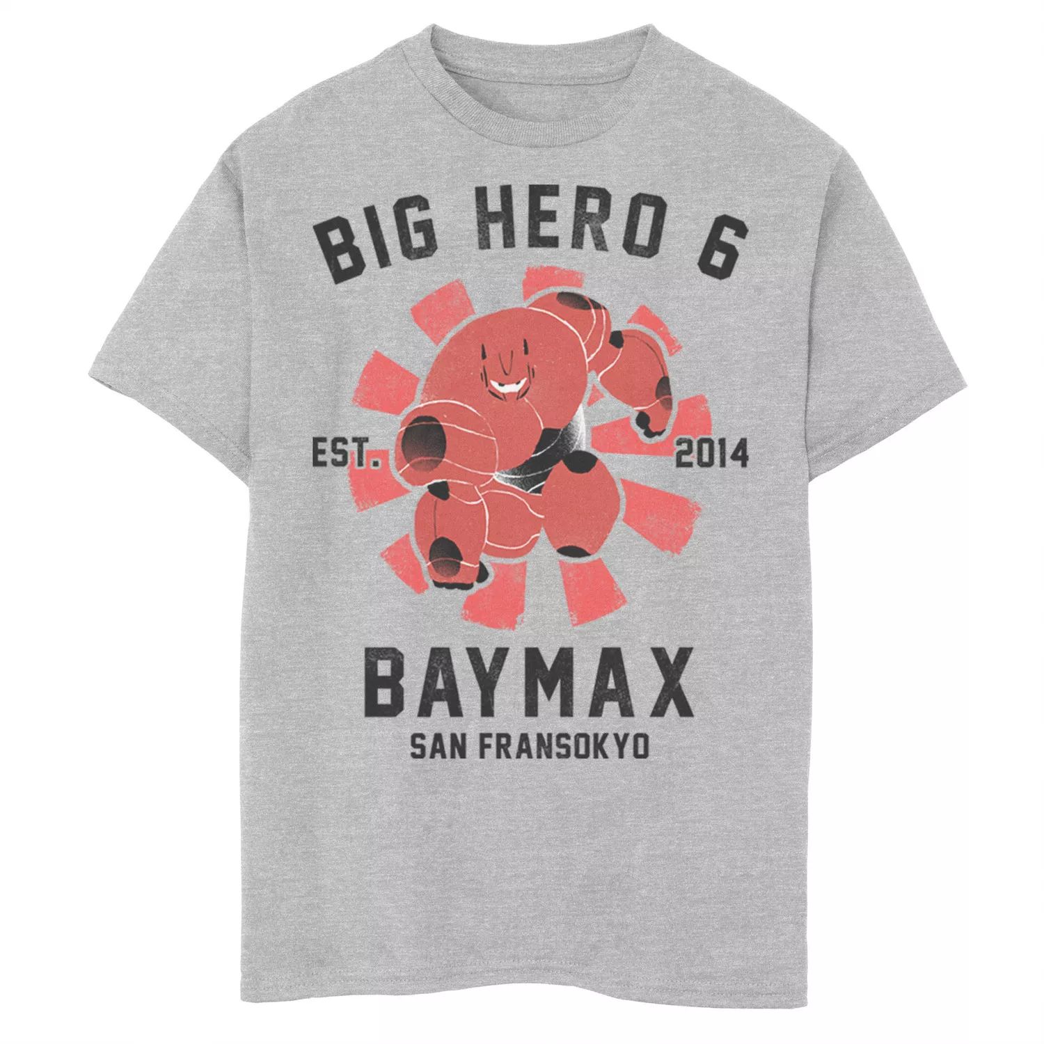 

Футболка с плакатом и графическим плакатом Disney's Big Hero 6 для мальчиков 8–20 лет Baymax Disney