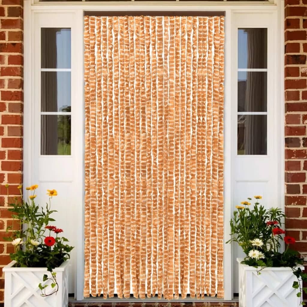 

Штора защитная от насекомых охра и белая синель 56х185 см DKD HOME DECOR