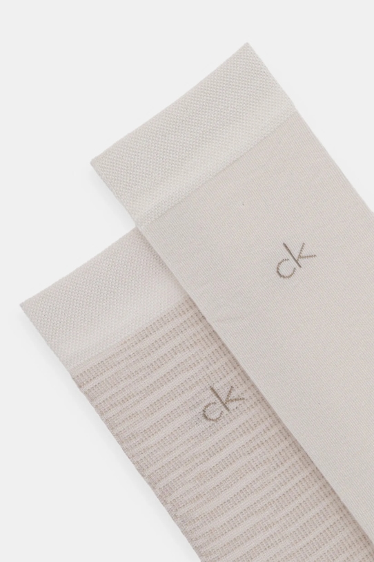

Носки 2 пары Calvin Klein, бежевый