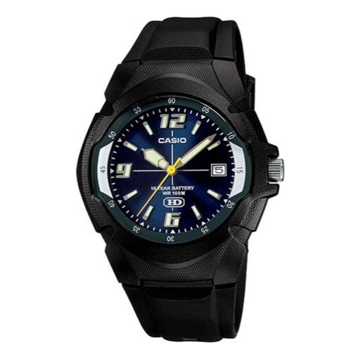 

Часы CASIO Quartz Waterproof Sports Mens Blue Analog, синий