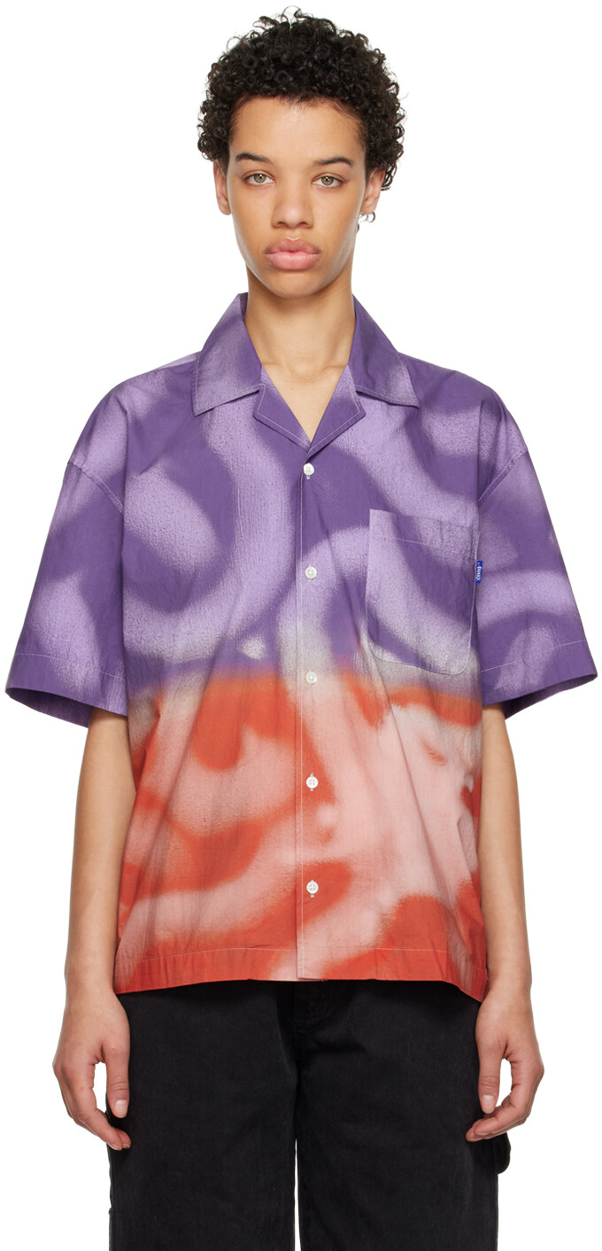

Фиолетово-оранжевая рубашка Tercer Mundo Edition Dip-Dyed Awake NY