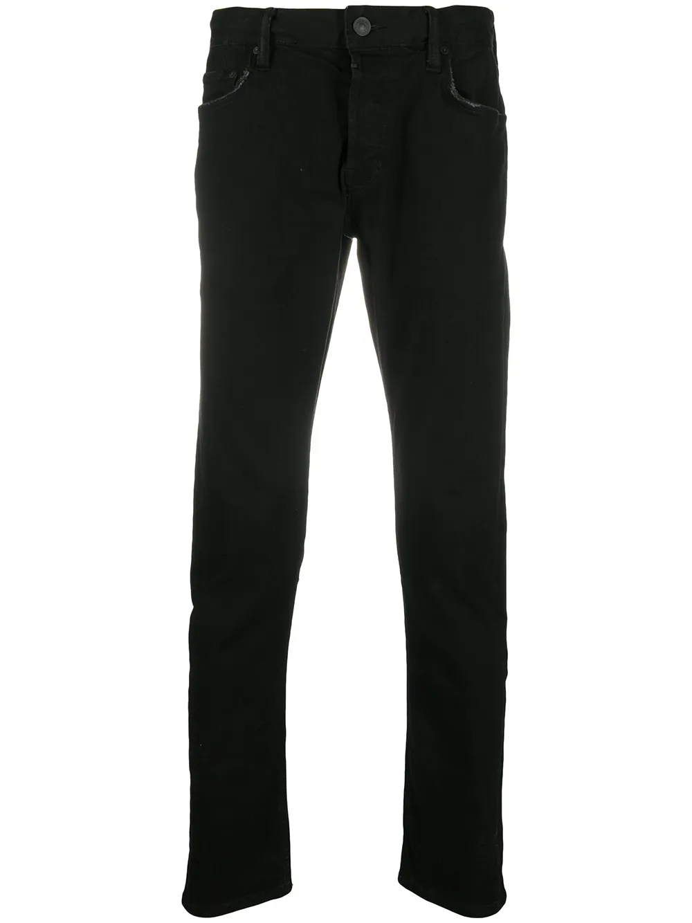 

Узкие джинсы средней посадки AllSaints, черный