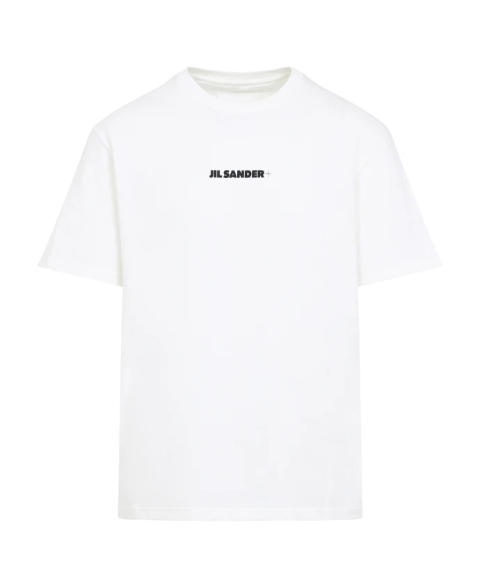 

Фарфоровая футболка с логотипом Jil Sander, белый