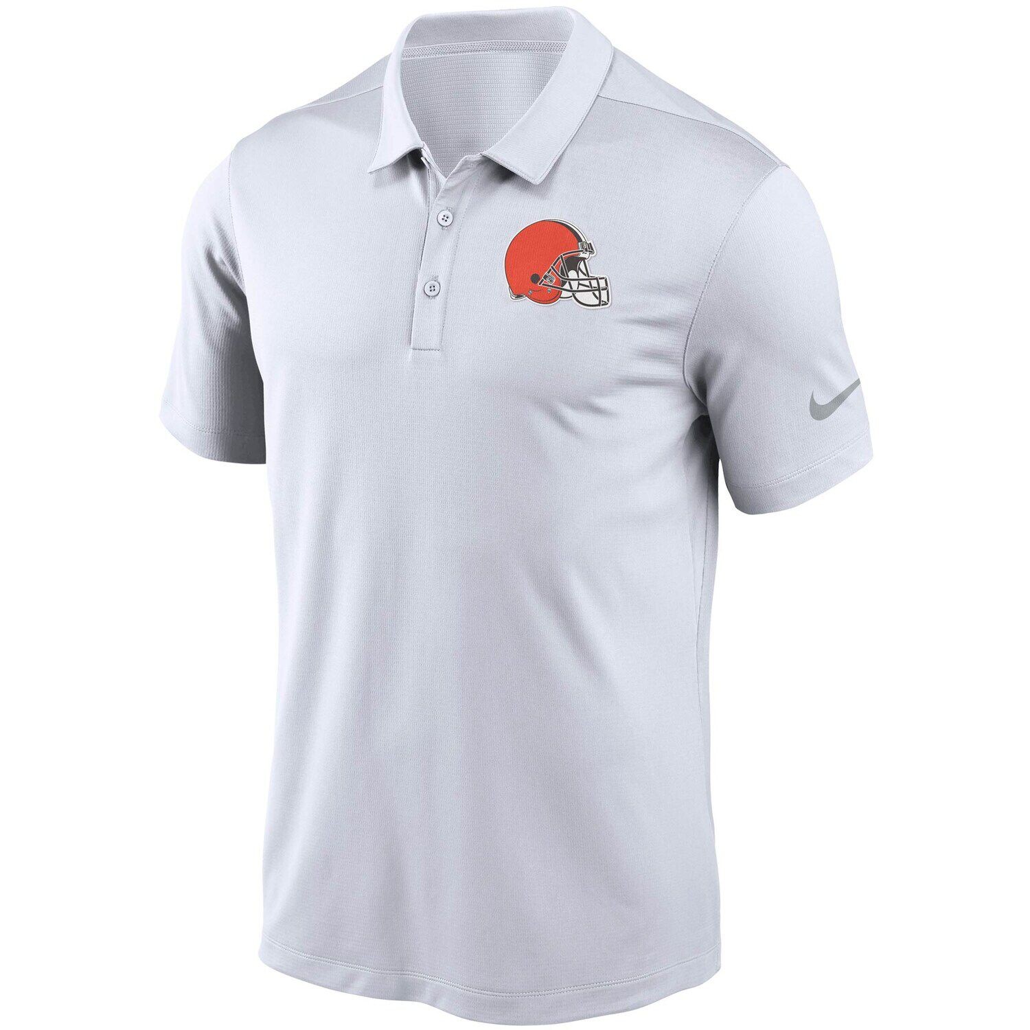 Мужское белое поло Nike Cleveland Browns Fan Gear Franchise Team Performance — фото 2