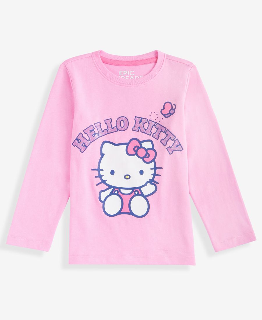 

Детская футболка с длинными рукавами Hello Kitty для девочек 2T-4T Epic Threads, Pink, Розовый, Детская футболка с длинными рукавами Hello Kitty для девочек 2T-4T Epic Threads, Pink
