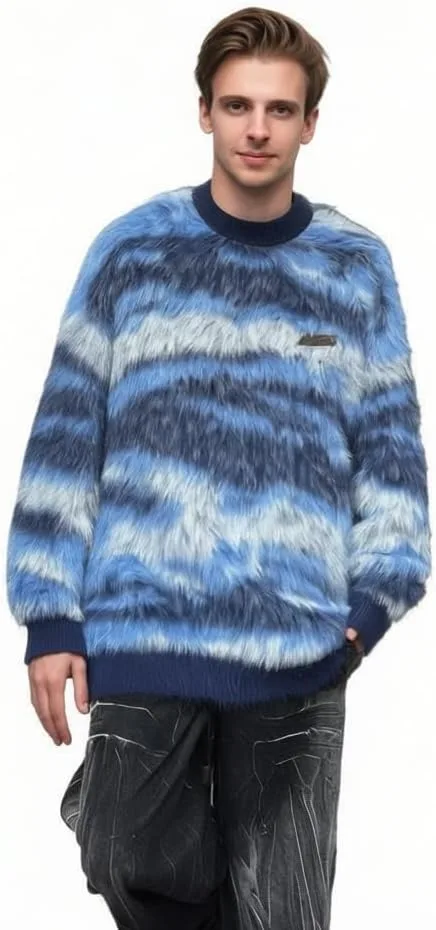 

PRTM мужской свитер с цветными блоками, теплый, с длинными рукавами PRTM EGO