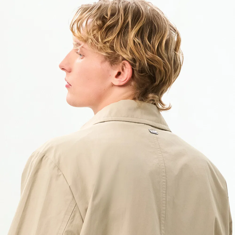 Мужское полупальто Car Coat бежевого цвета от Tommy Hilfiger — фото 4
