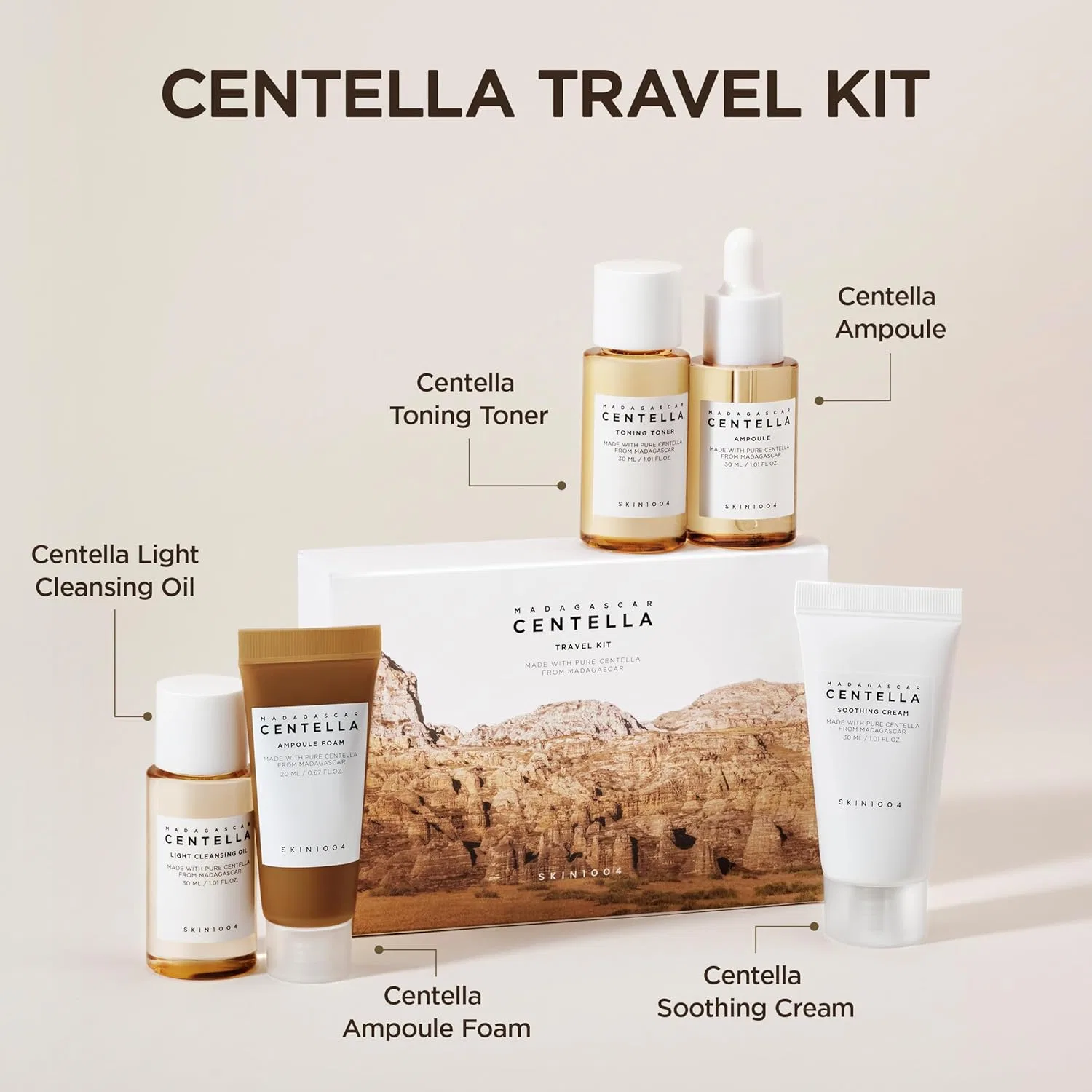Набор для ухода за кожей SKIN1004 Centella Travel Kit 450 мл — фото 2