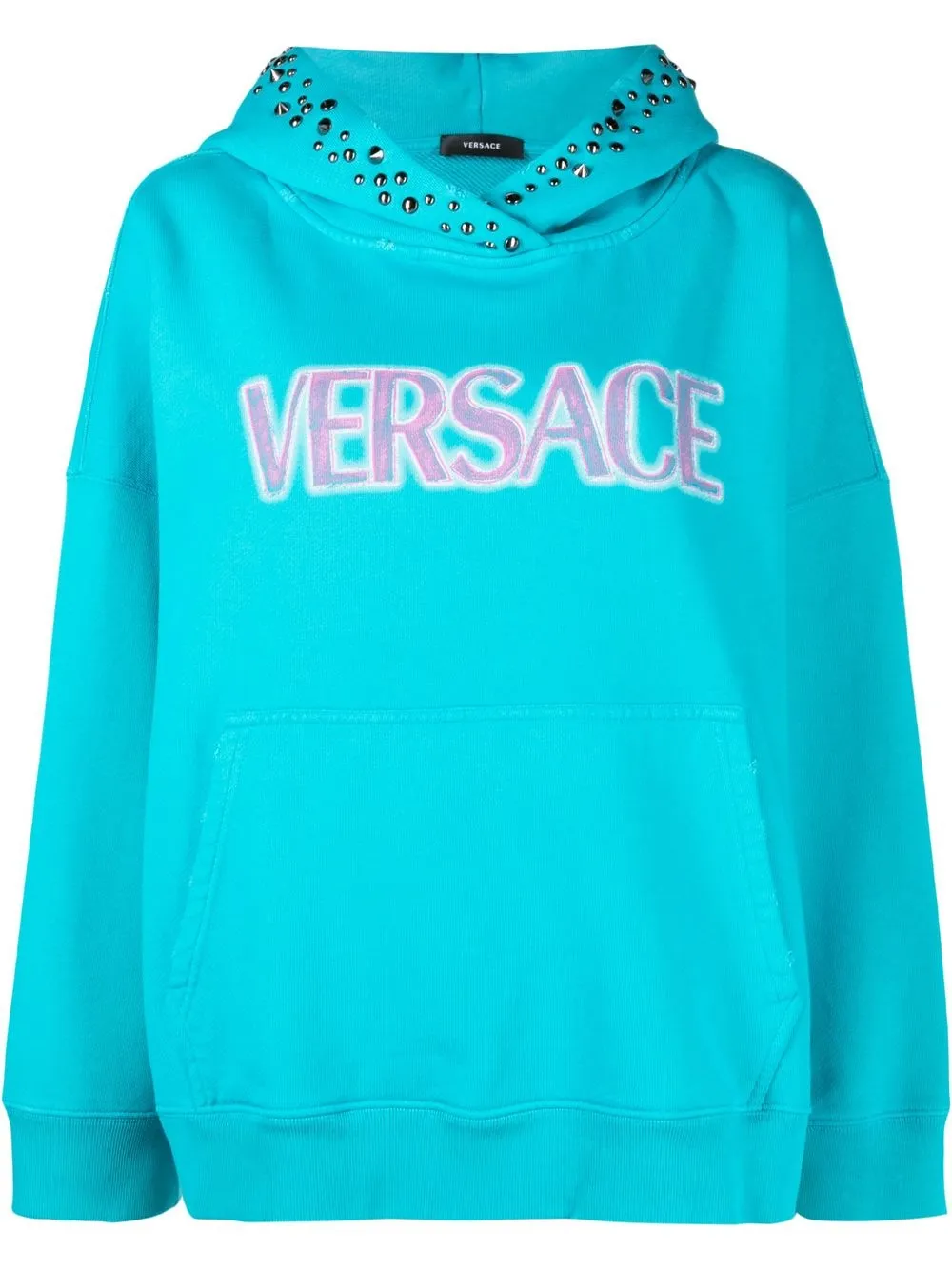 

Худи с логотипом VERSACE, синий