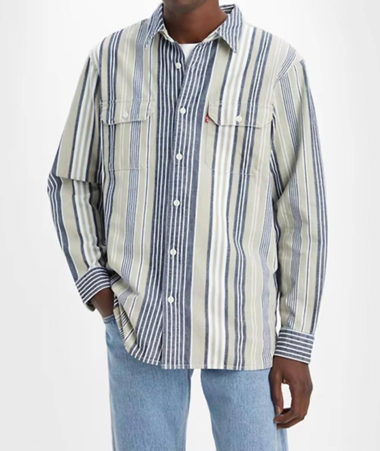 

Рубашка Jackson Worker Overshirt, средне-синяя Levi's
