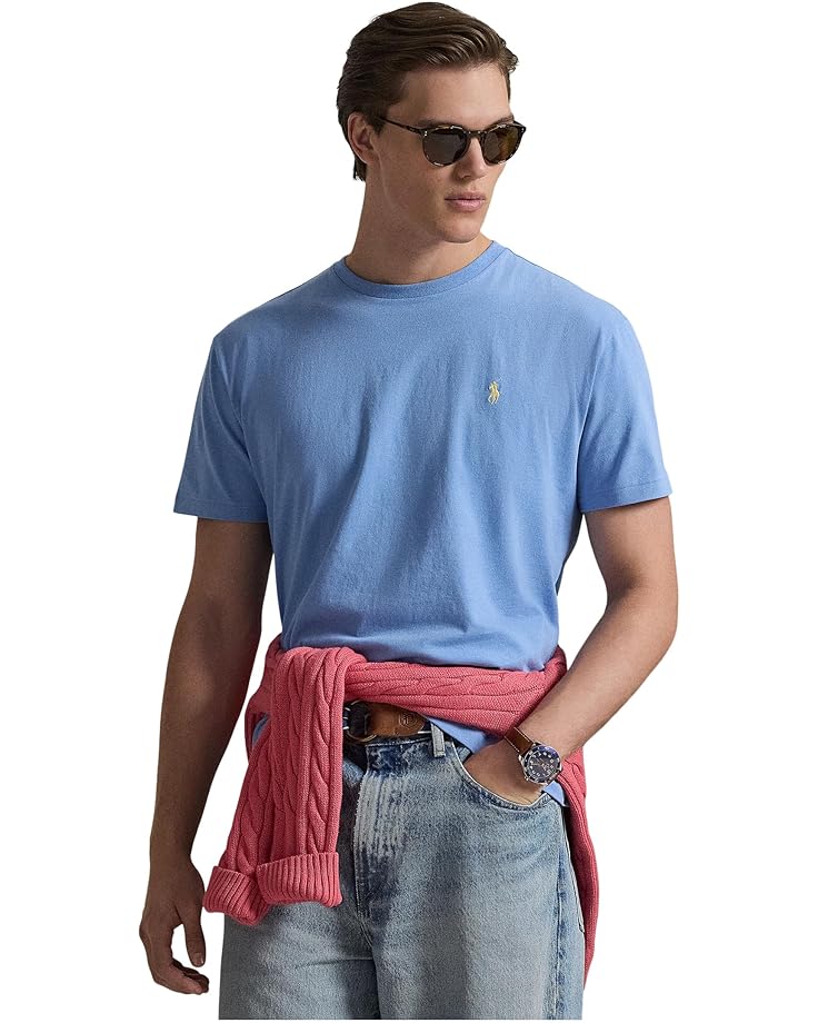 

Мужская футболка Polo Ralph Lauren Classic Fit Jersey Crewneck, Bristol Blue, Синий, Мужская футболка Polo Ralph Lauren Classic Fit Jersey Crewneck, Bristol Blue