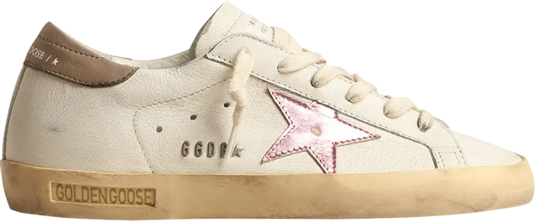 Кроссовки Golden Goose Wmns Superstar 'White Nappa Pink Metallic', белый
