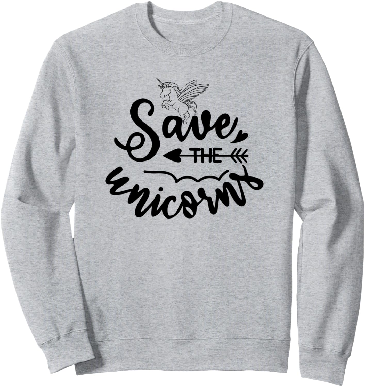 

Спасите единорогов! - Забавная толстовка для любителей единорогов Save The Unicorns, серый