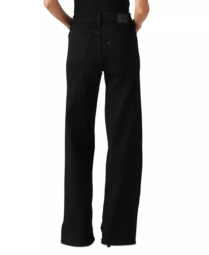 Женские джинсы 318 Shaping Stellar-Stretch с широкими штанинами Levi's, черный — фото 2