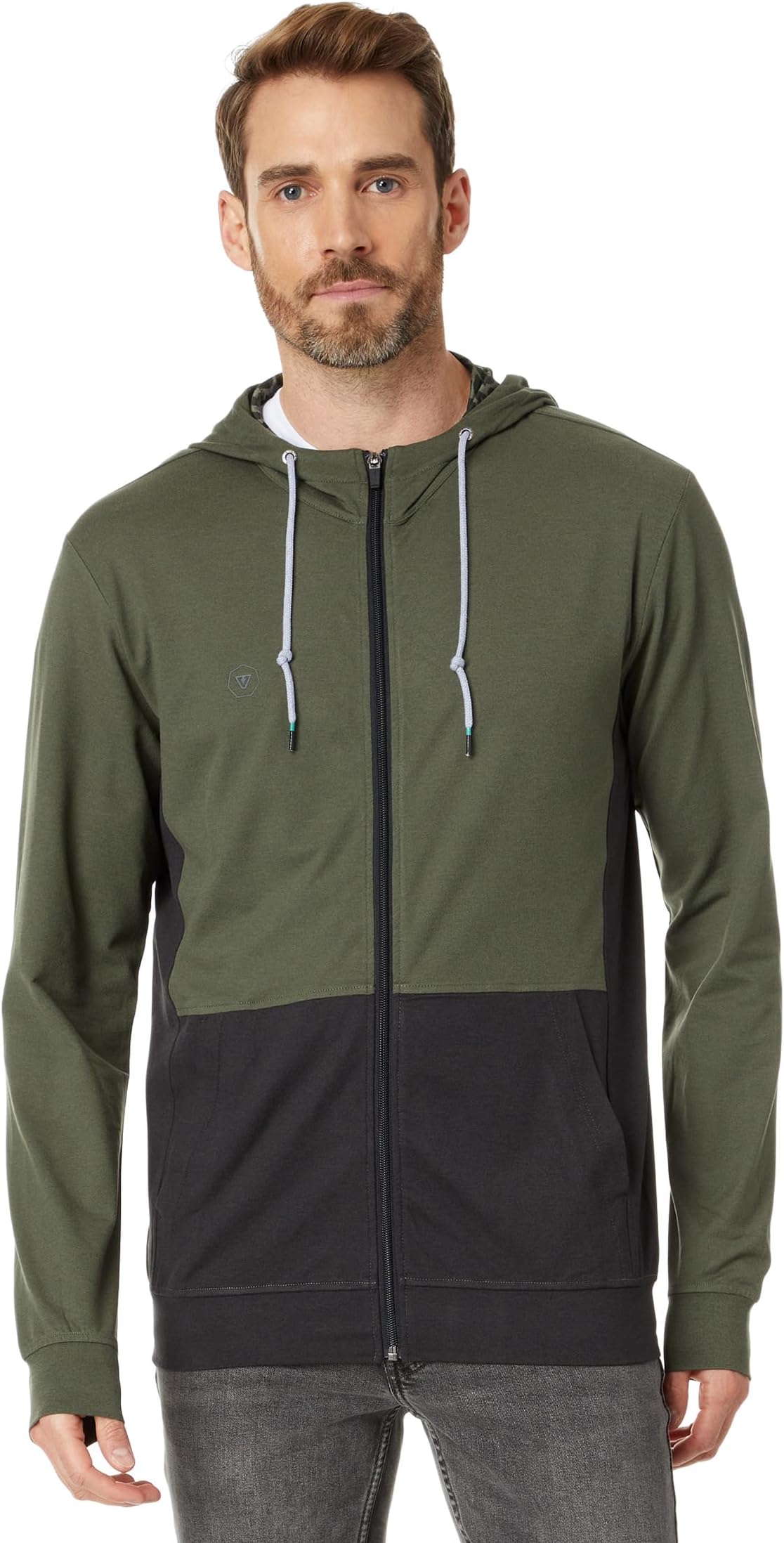 

Худи VISSLA Comp Lite Eco Full Zip Hoodie, цвет Tarp Heather