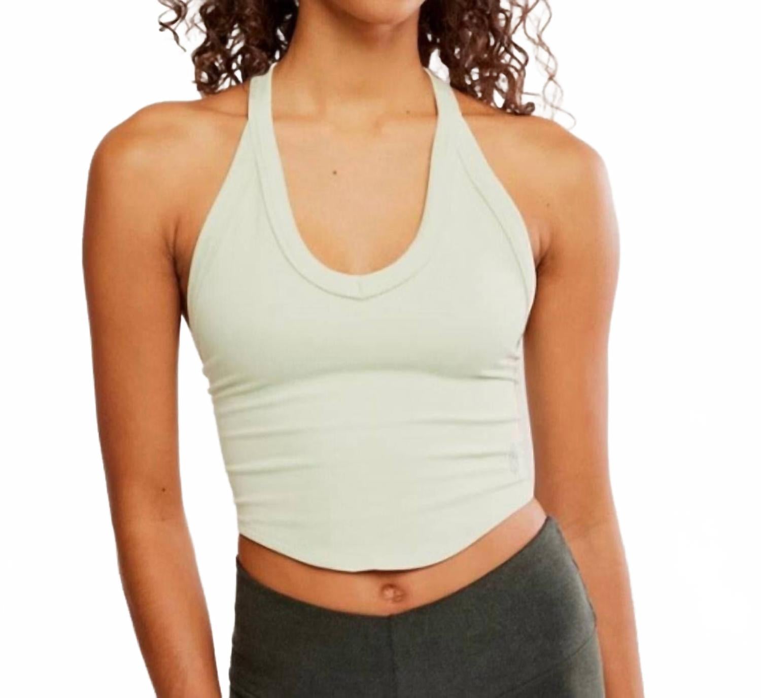 

Прозрачный топ-комбинация с V-образным вырезом в цвете «Весенний луг» Free People, Spring Meadow