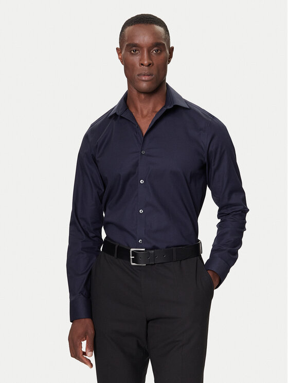 Рубашка slim fit LV019EU006 Calvin Klein, синий