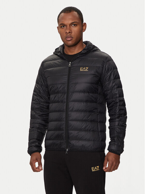 

Пуховик regular fit Ea7 Emporio Armani, черный
