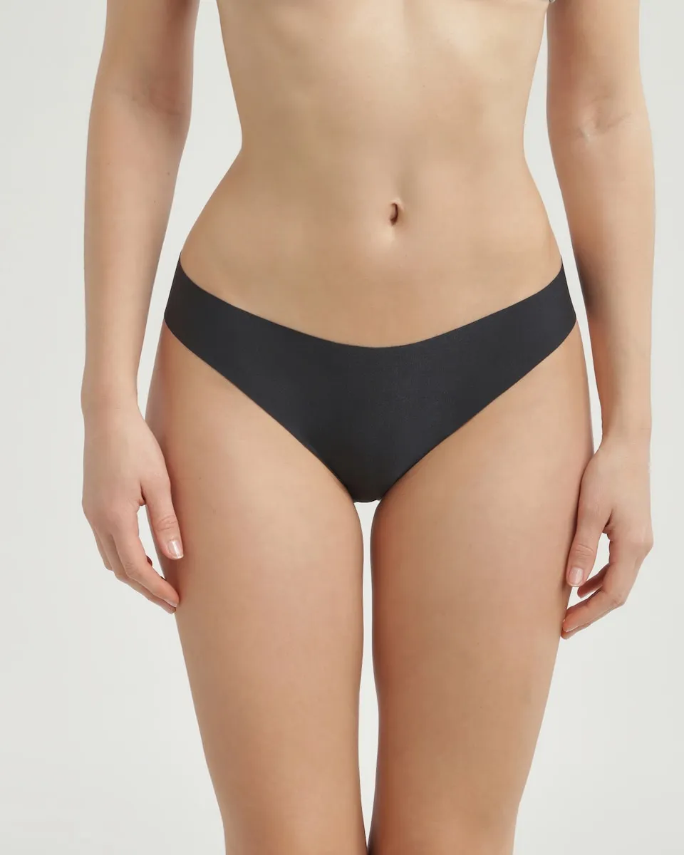 

Бразильские невидимые трусики с высокой талией Dim, черный