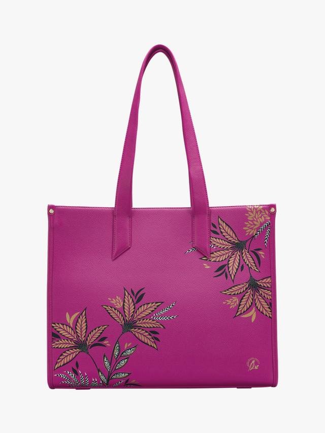 

Большая вместительная сумка-шопер Sara Miller, Botanic Pink