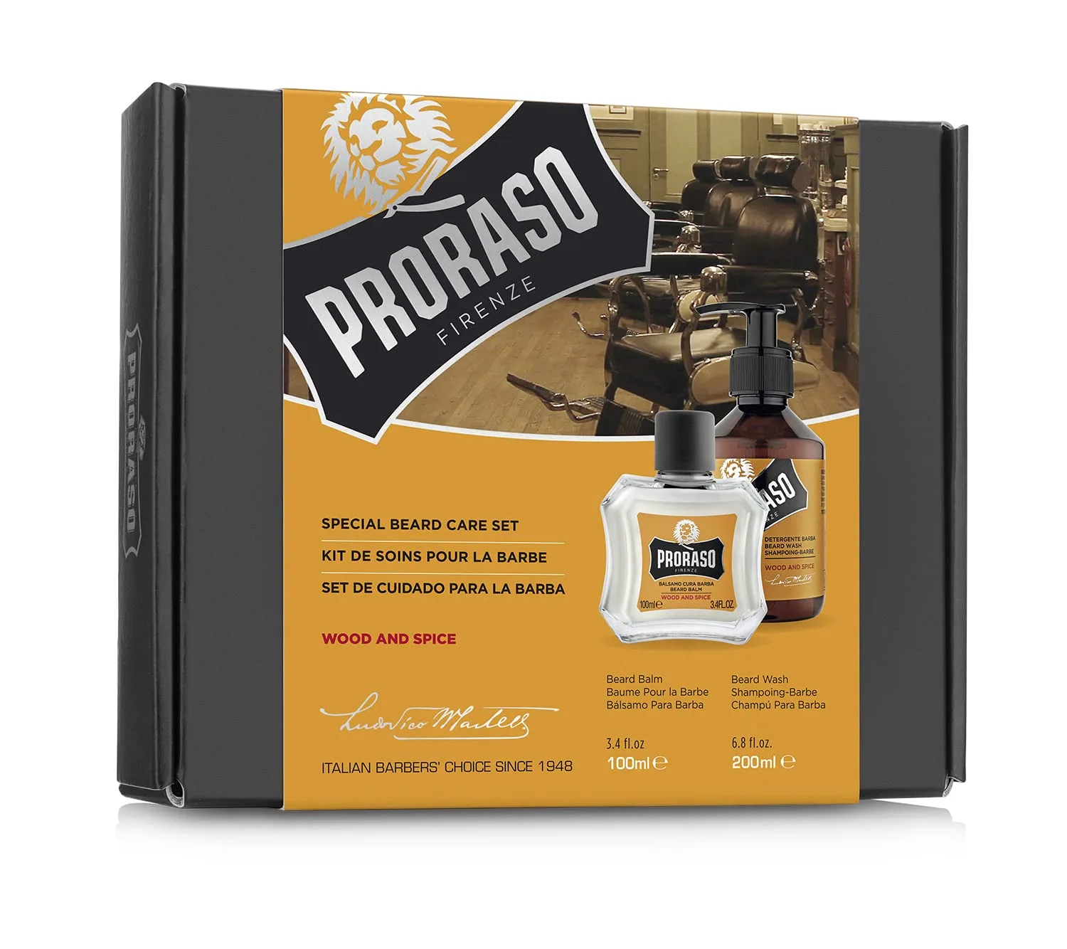 Набор для ухода за бородой Proraso Duo Kit для молодой или короткой бороды, включающий бальзам и средство для умывания. — фото 3