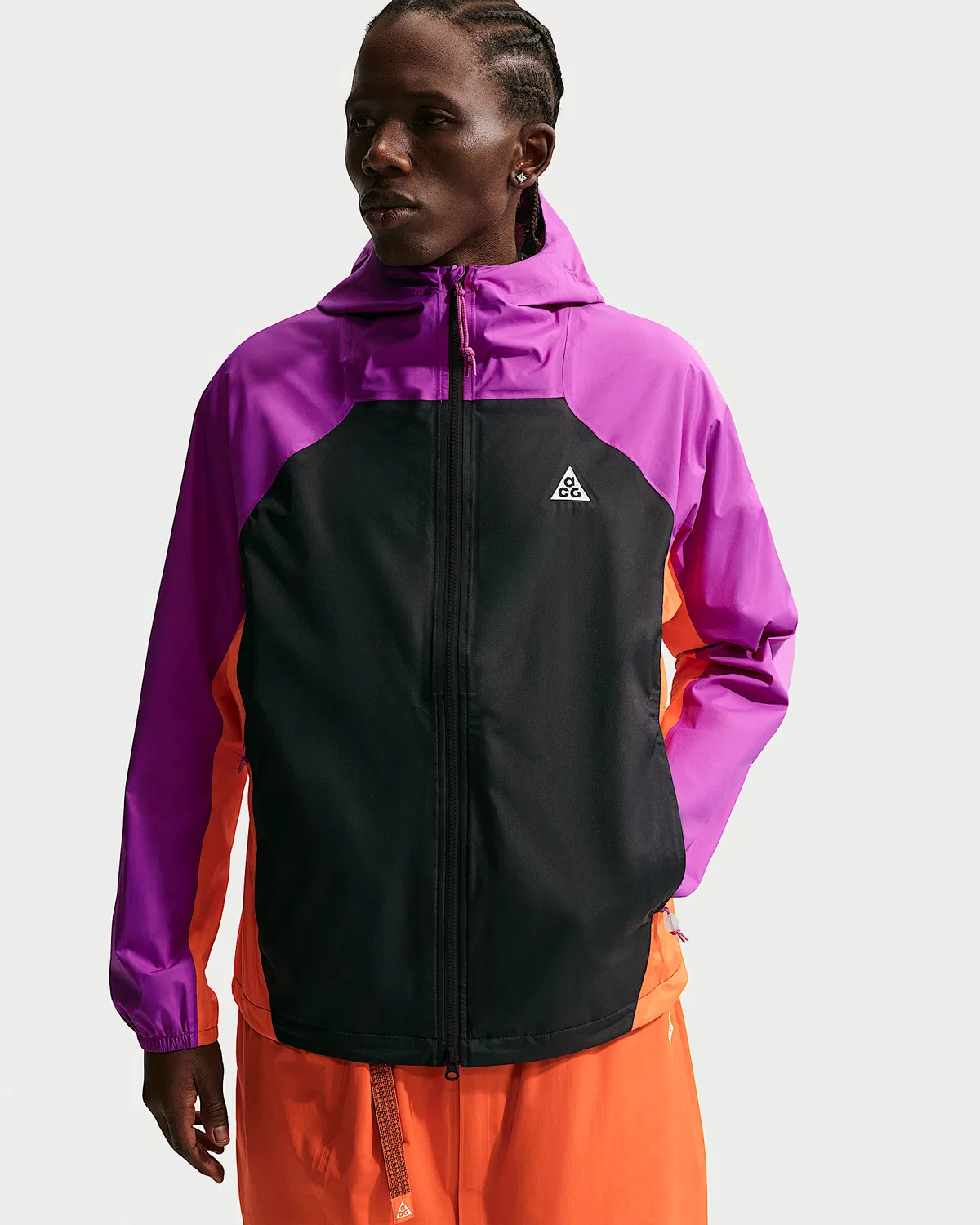 Мужская куртка Nike ACG "Phantazma" Storm-FIT ADV, Vivid Purple/Black/Safety Orange/Summit White