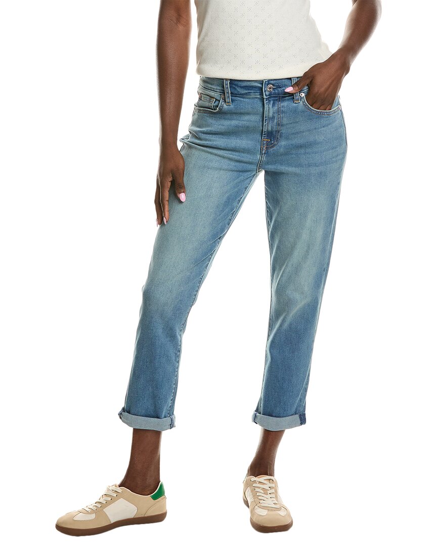 

7 For All Mankind Josefina Ibiza Бойфренды джинсы, синий