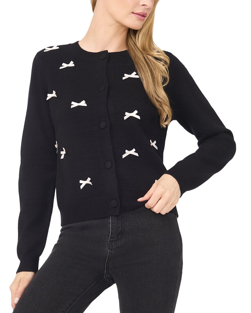 

Кардиган CeCe с аппликацией из лент Cece, черный